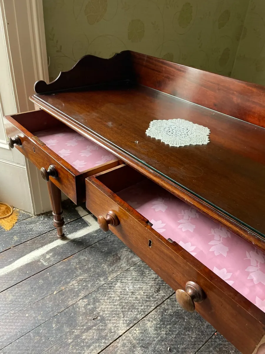 Antique Mahogany Sideboard (Heat Damage) - Image 3