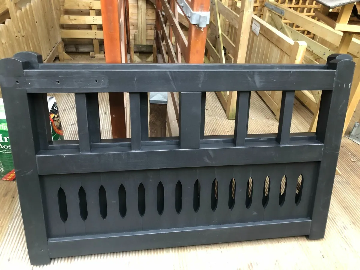Timber entrance gate- killconnell Painted black - Image 2
