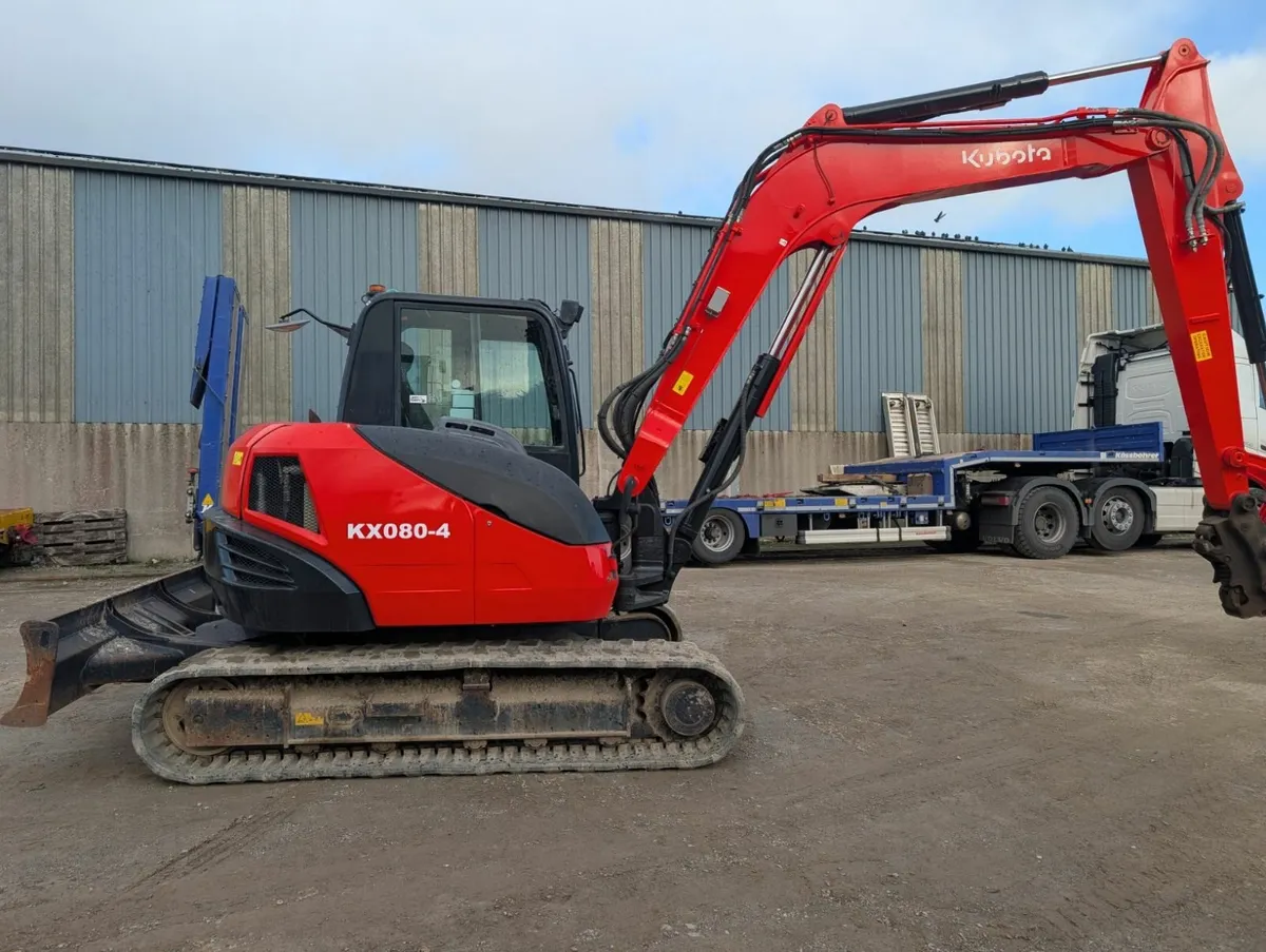 Kubota KX080-4 Excavator - Image 1
