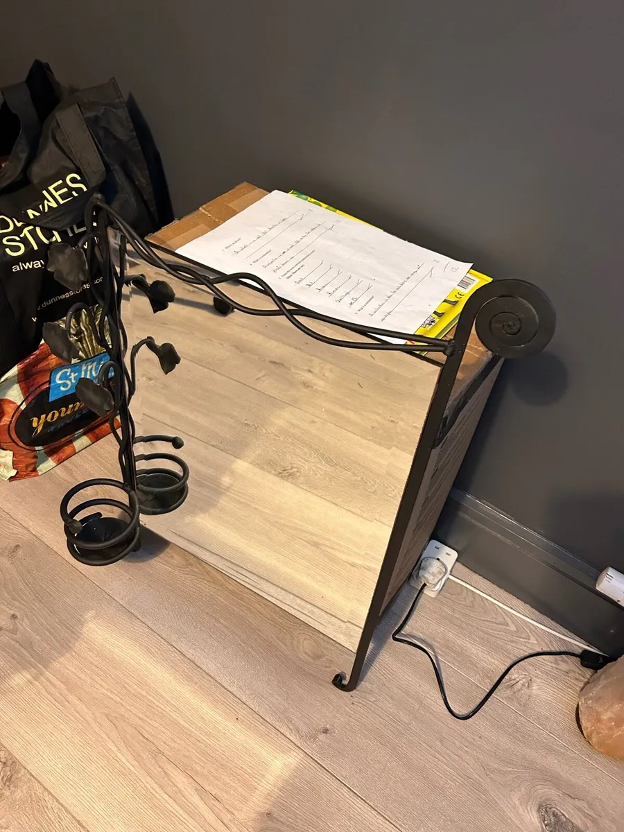 Black wrought iron ‘effect’ mirror - Image 2