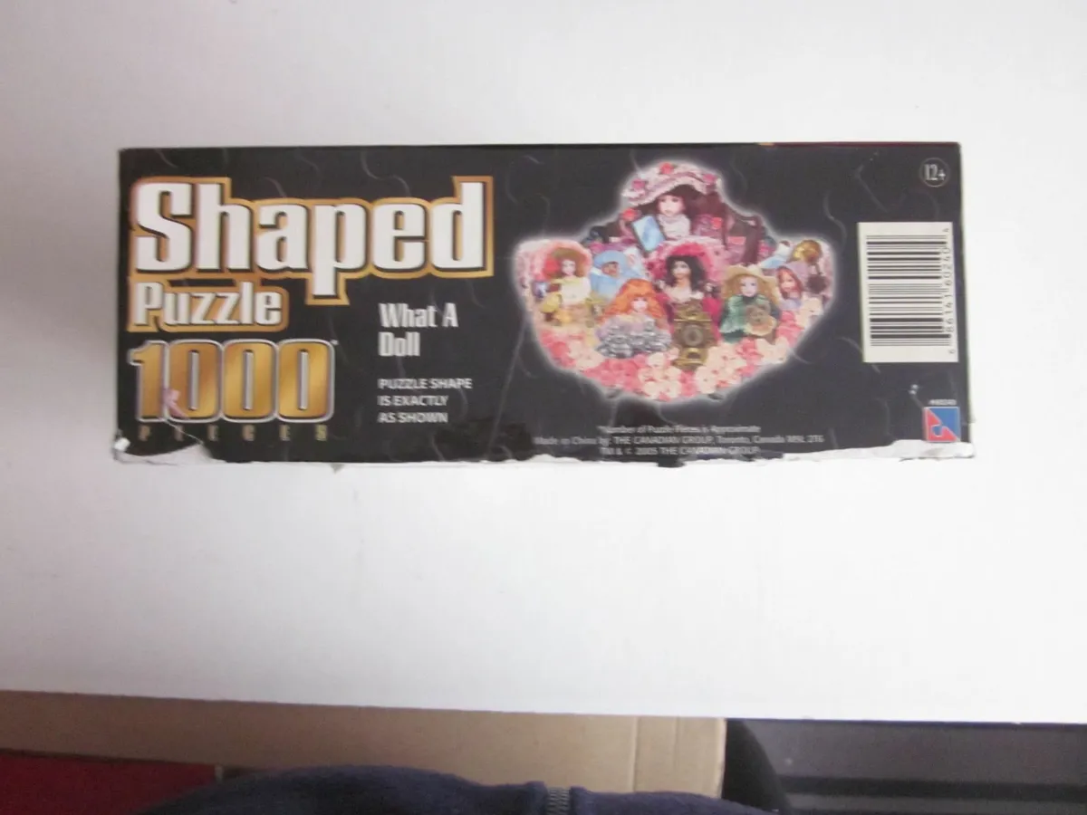 Vintage Sure Lox Shaped Doll Porcelain 1000 Jigsaw - Image 2