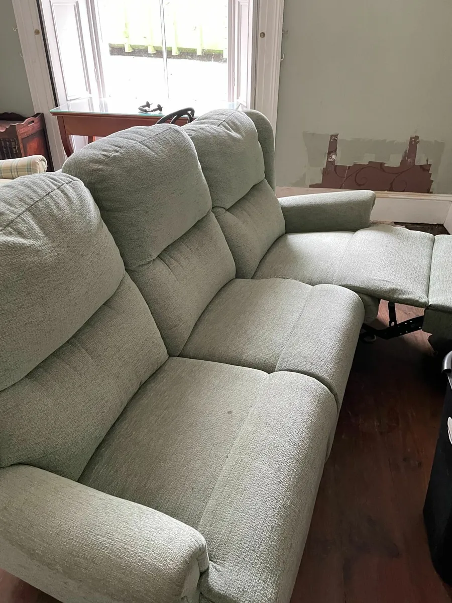 Three-Seater Recliner Sofa (With Tear) - Image 1