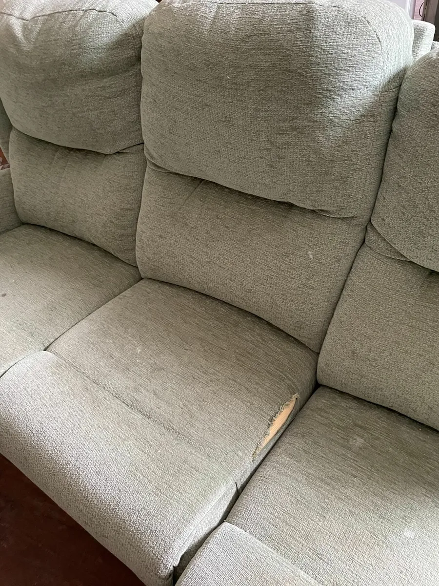 Three-Seater Recliner Sofa (With Tear) - Image 2
