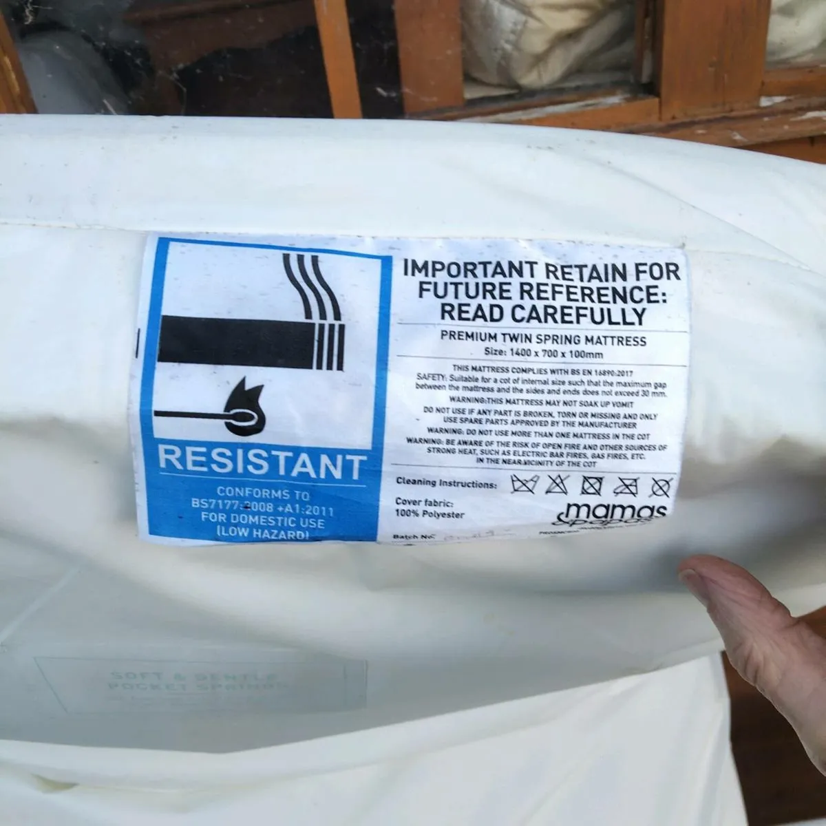 Mamas and Papas mattress - Image 2