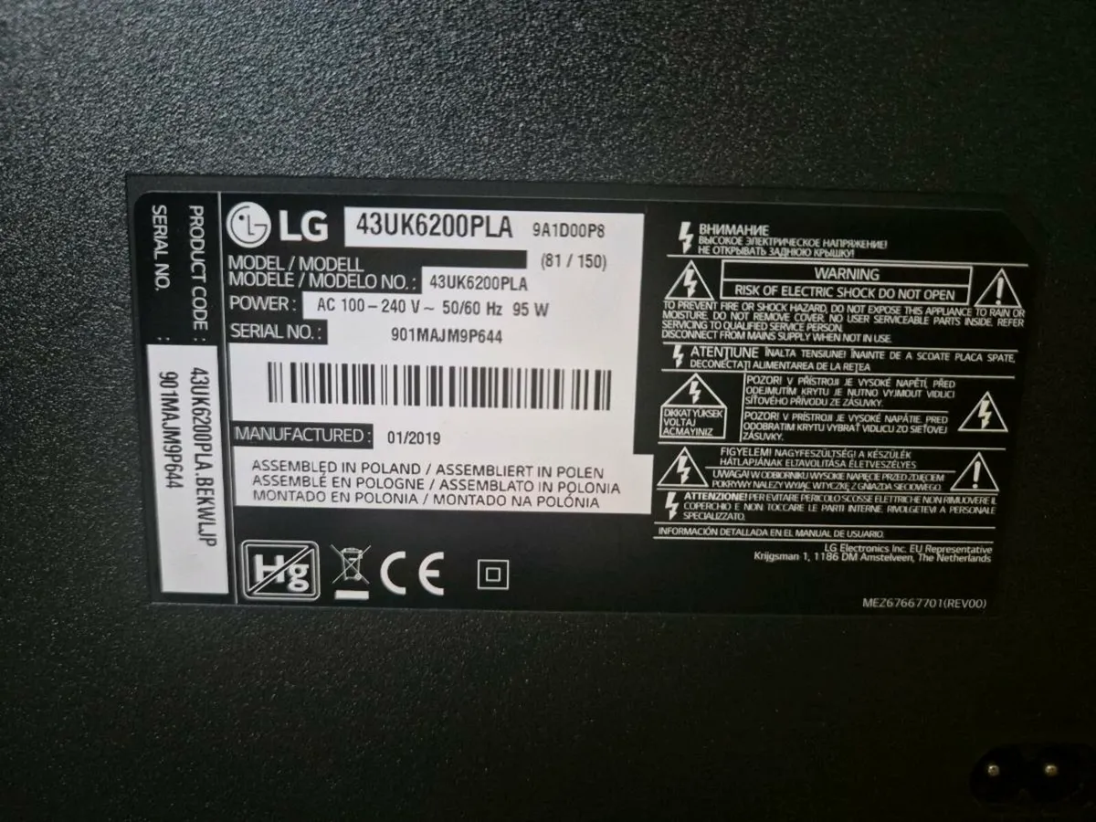 LG 43 inch smart tv - Image 3