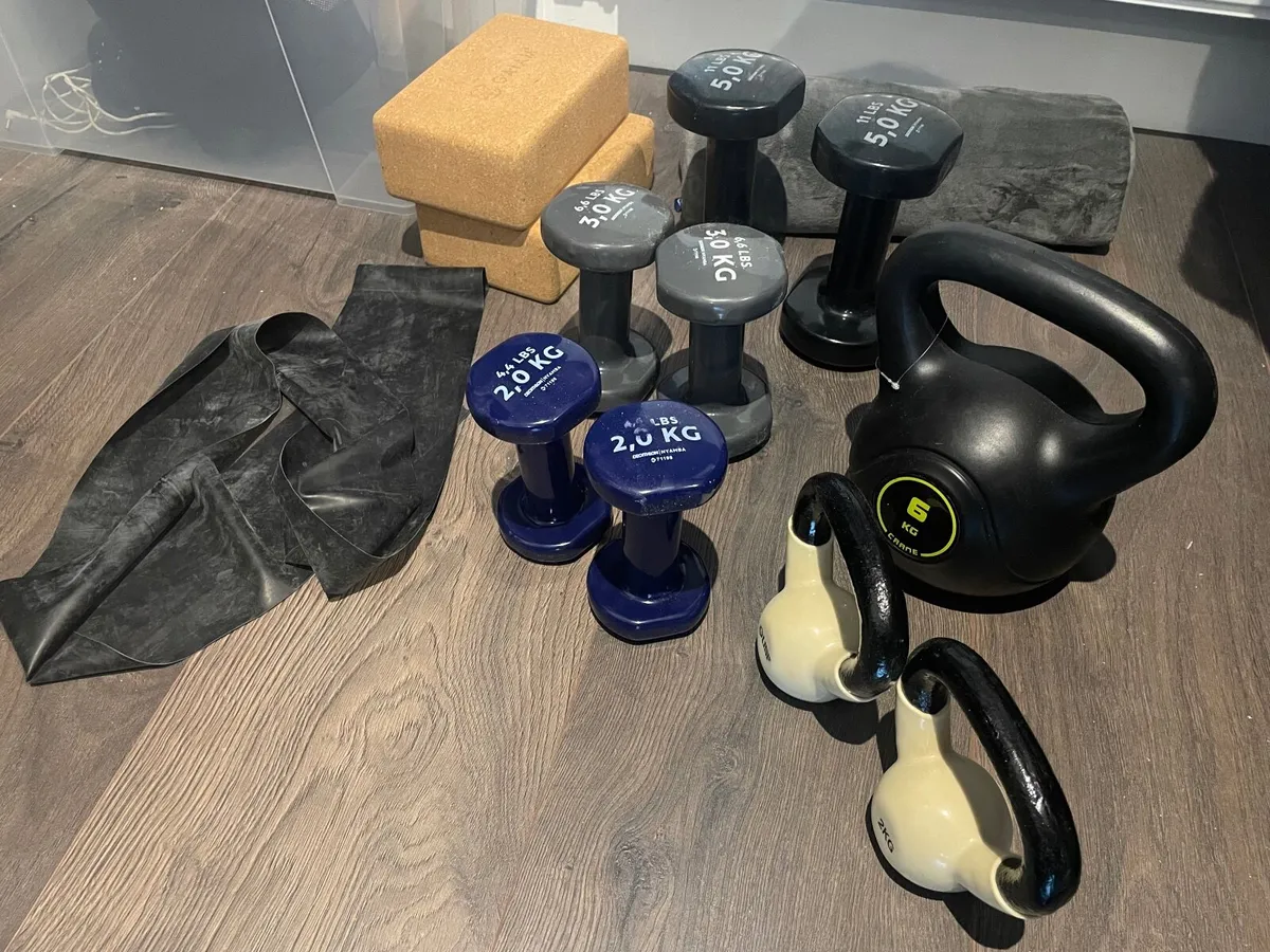 Basic Home Workout Kit – Weights, Kettlebells etc