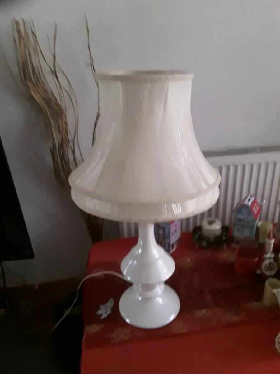 Lovely porcelain table lamp vintage - Image 4