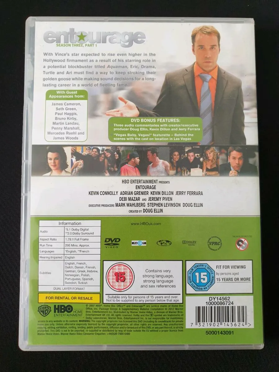 Entourage Season 3 Three Series Part One 1 DVD - Image 2