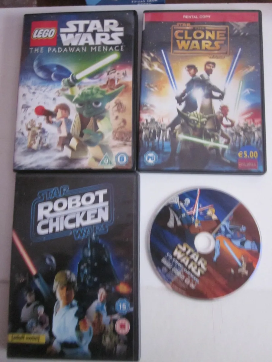 Star Wars Lego/Clone Wars 4 DVD's - Image 1