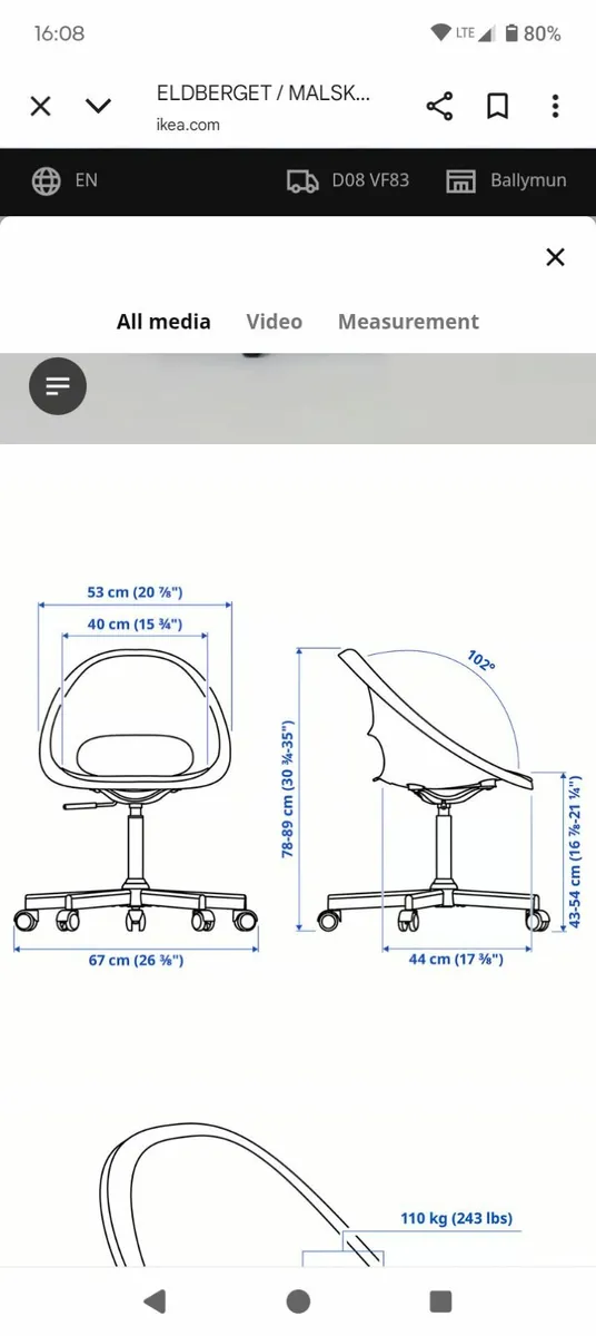 Swivel chair (Green) - Image 3