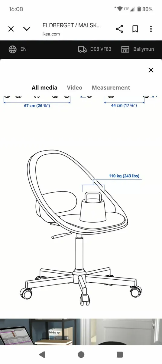 Swivel chair (Green) - Image 4