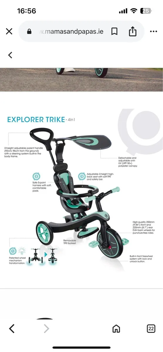 Globber 4 in 1 trike - Image 1