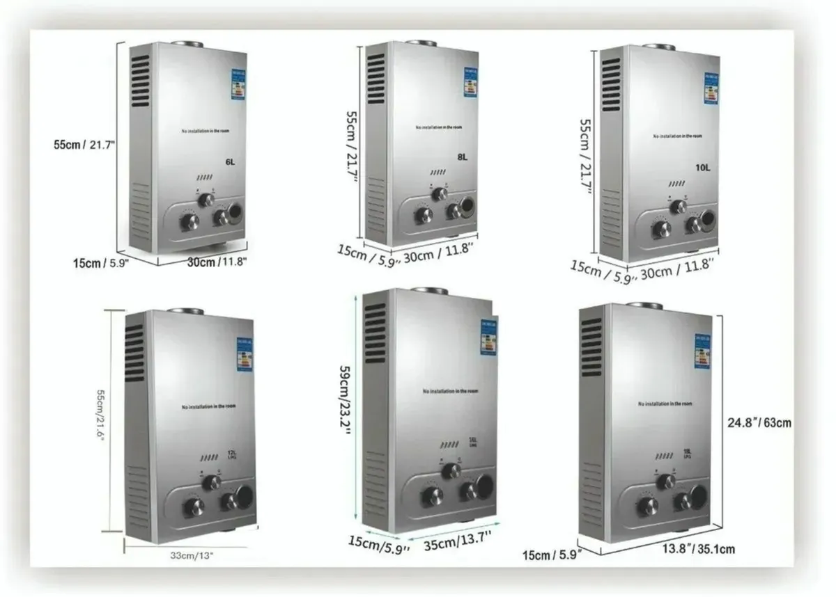 LPG 20L Tankless Water Heater  Instant Hot Supply - Image 2