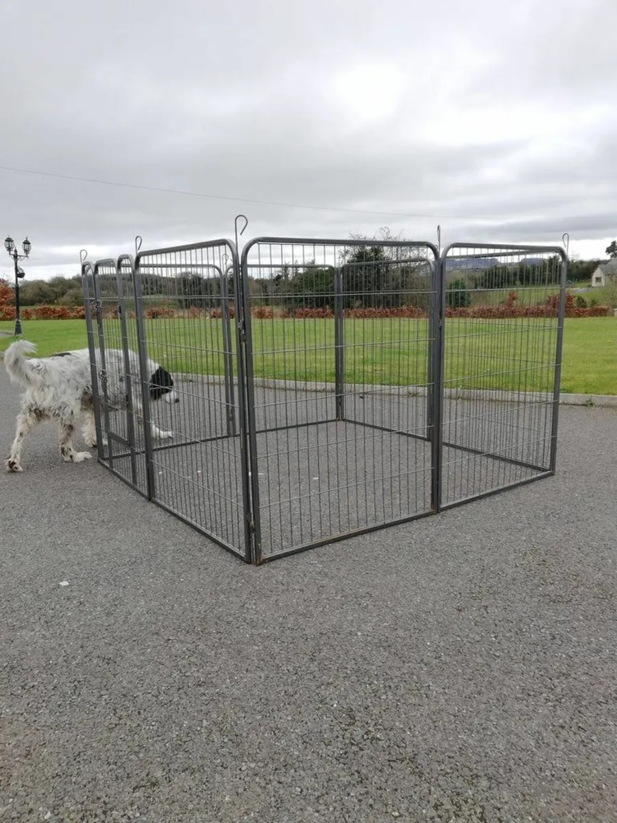 8 Panel Dog enclosure kennel Free Delivery - Image 2
