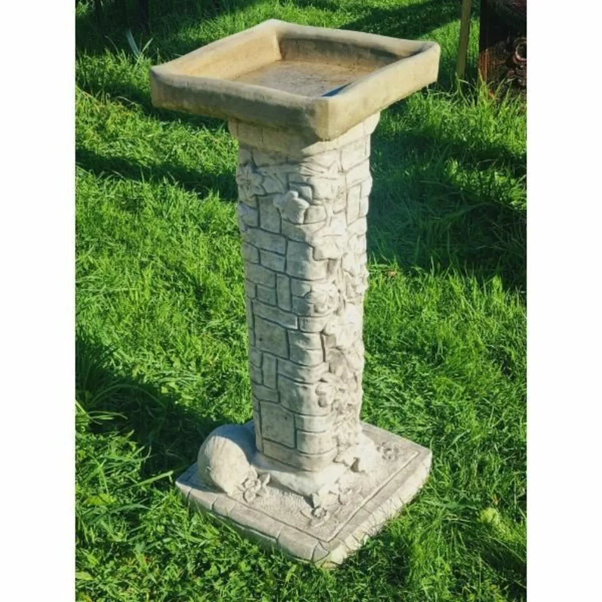 Bird Bath – Square Ivy-GL-BB017 - Image 1
