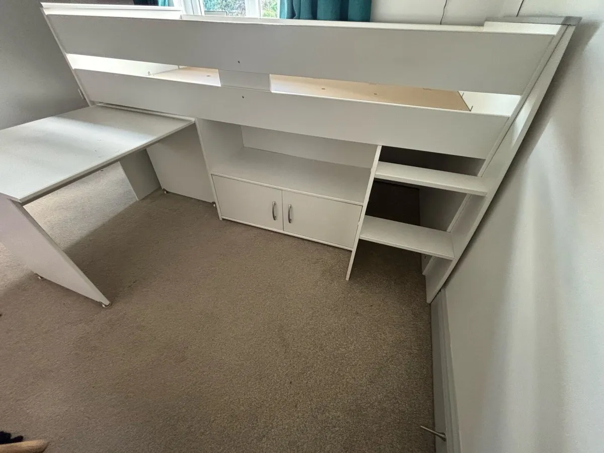 Kids loft bed with desk - Image 2