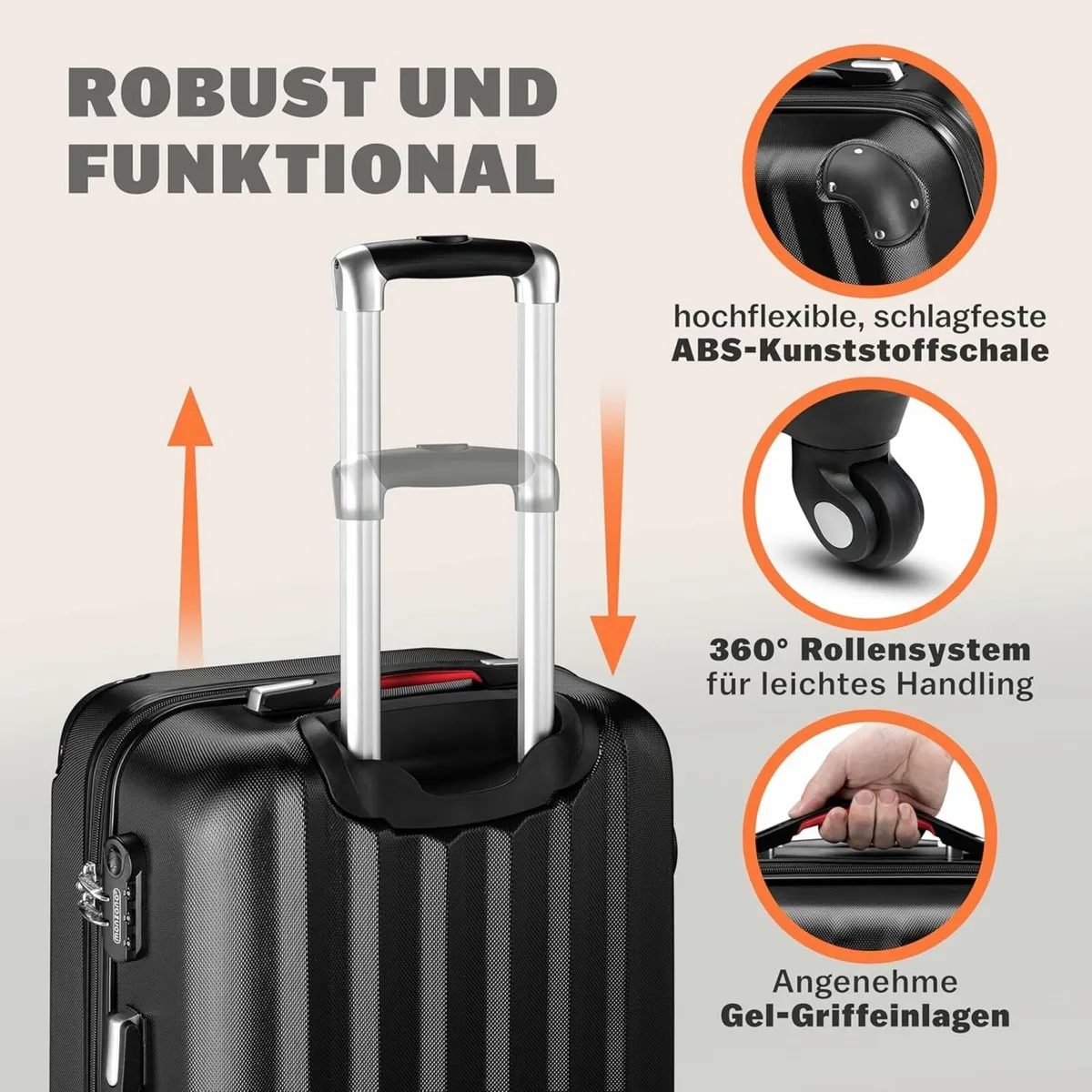 Suitcase XL Hard Shell Trolley - Image 2