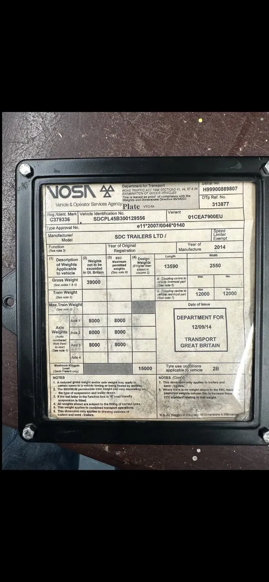 SDC 45ft Flat Trailer - Image 3