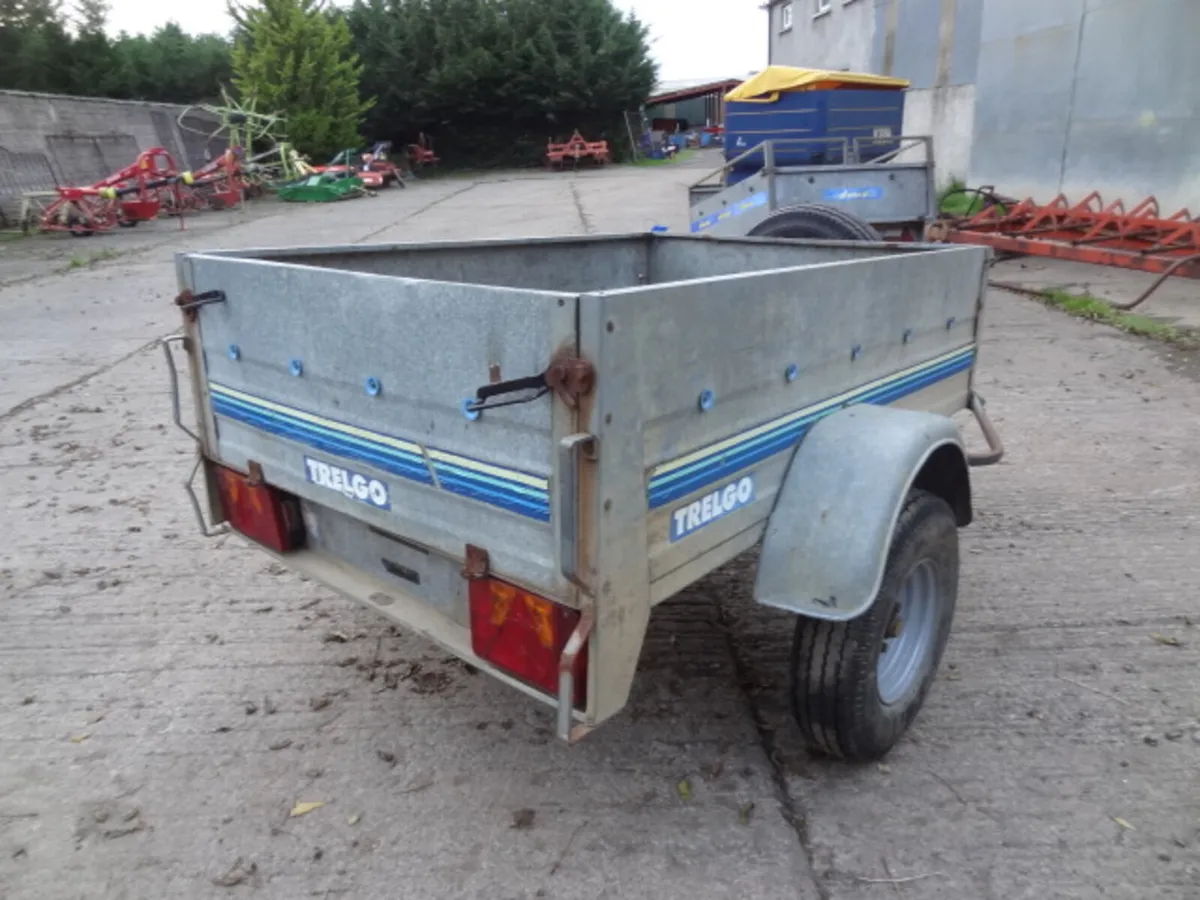 Galvanised Trelgo Tipping Car / Quad Trailer - Image 4