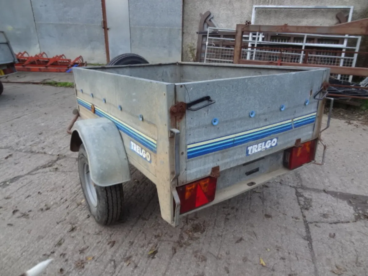 Galvanised Trelgo Tipping Car / Quad Trailer - Image 3