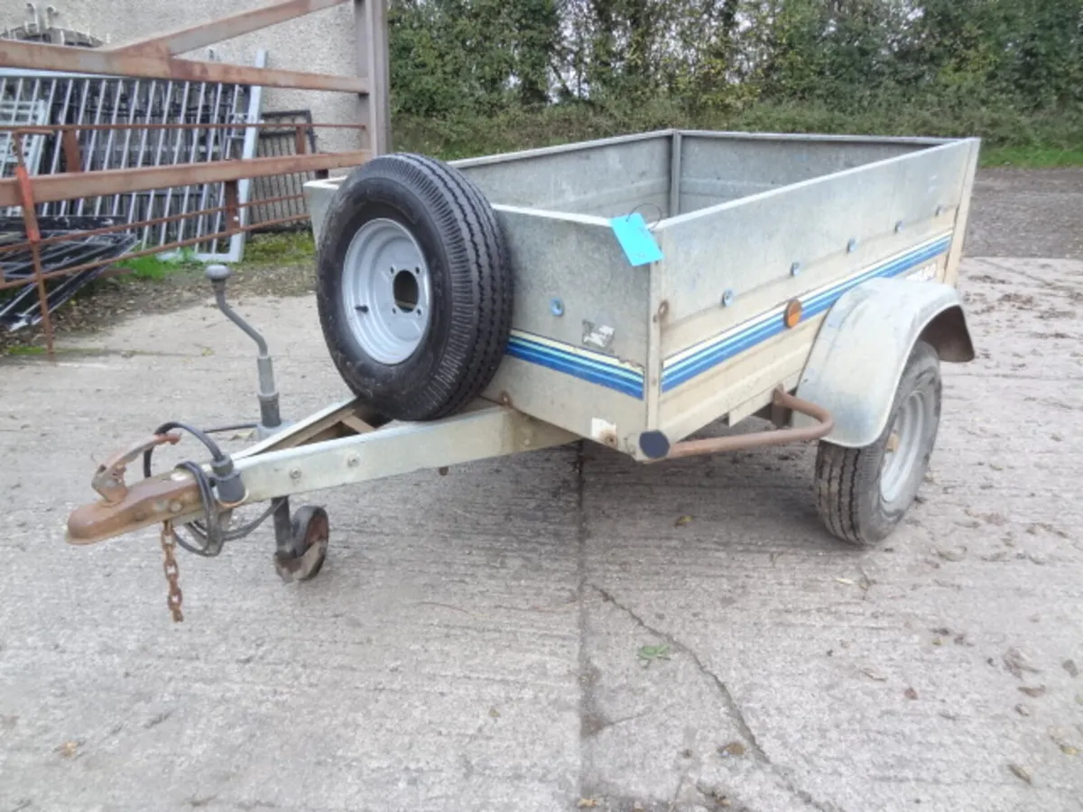 Galvanised Trelgo Tipping Car / Quad Trailer - Image 1