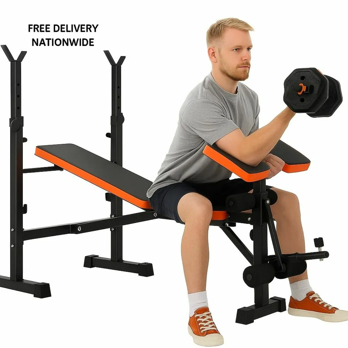 6-in-1 Adjustable Weight Bench - Image 1