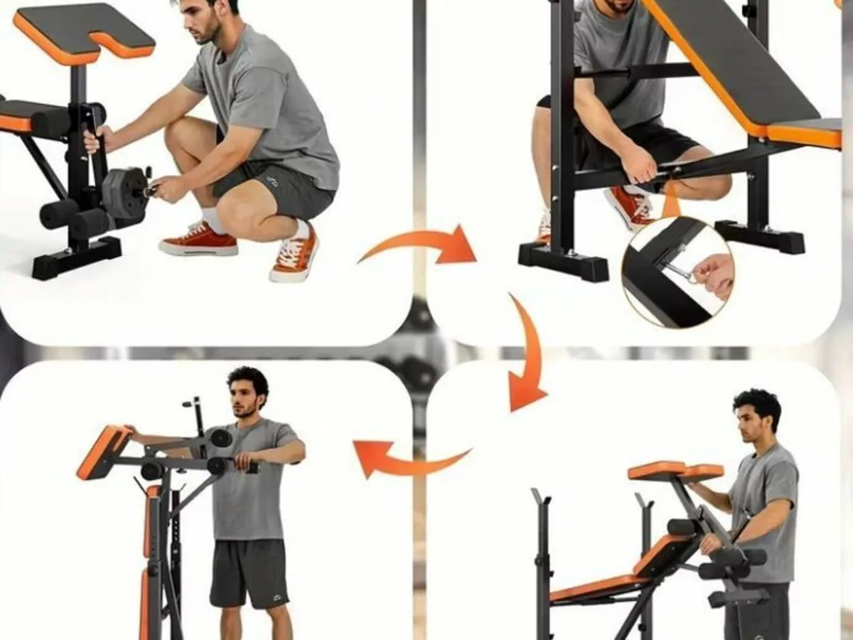 6-in-1 Adjustable Weight Bench - Image 2