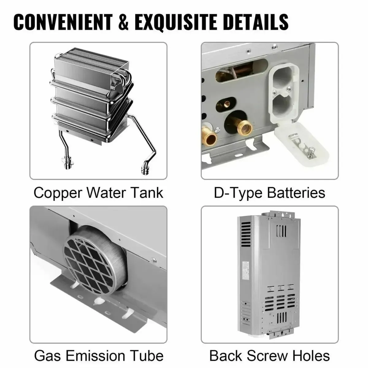 12L Propane Gas Tankless Instant Water Heater - Image 4