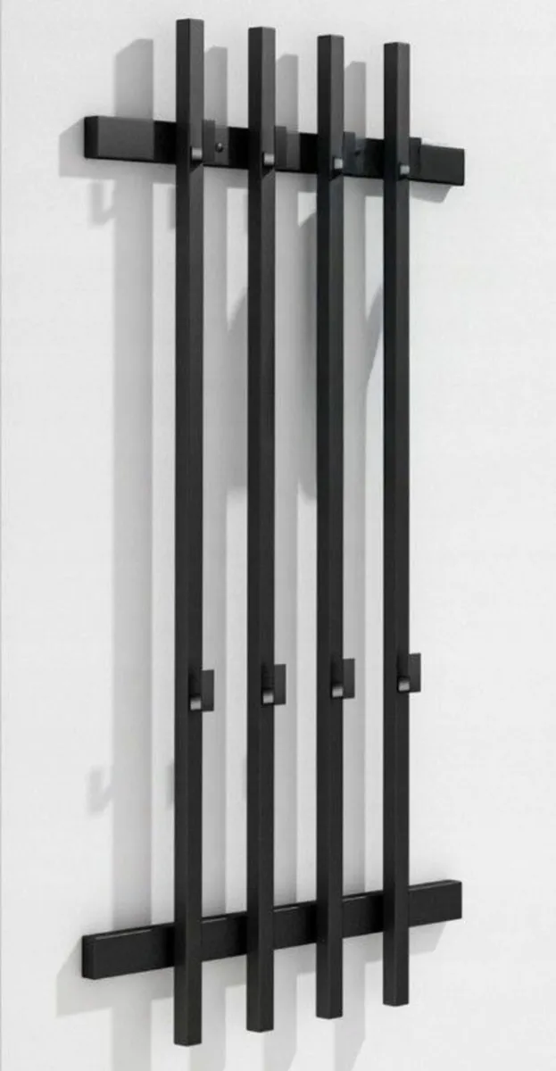 Loft Metal Wall Coat Rack – Lamel Design 40x100x6 - Image 3
