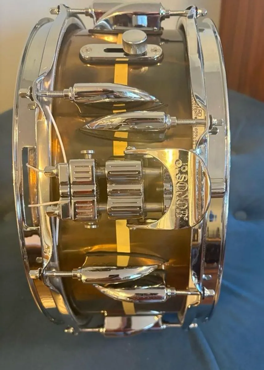 Sonor Benny Greb brass snare. 13" x 5.75 - Image 4