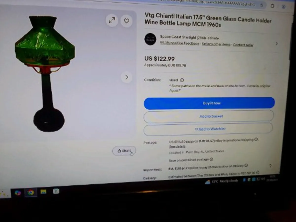 2 x Tiffany Style Lamps - Image 1