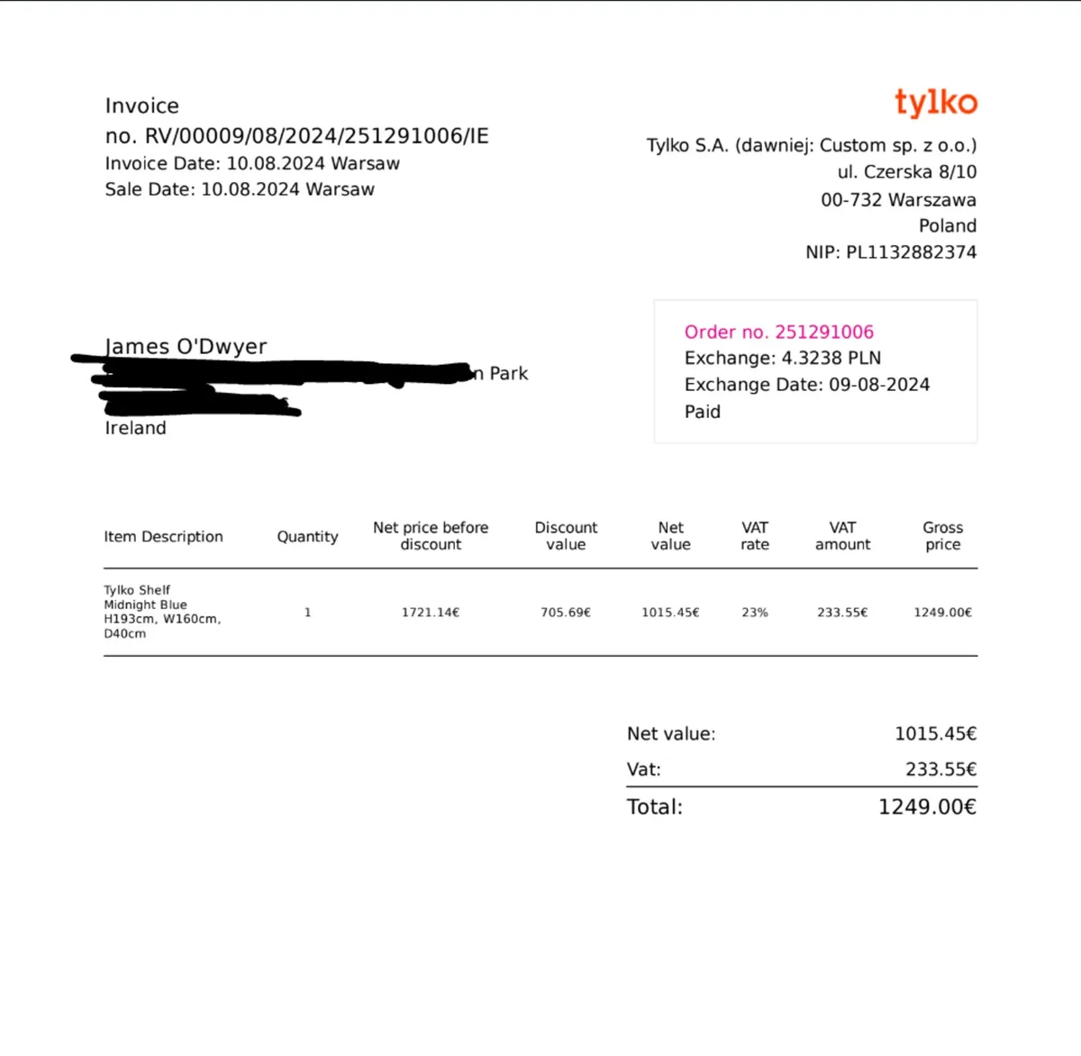 Tylko Modern Shelving Unit - Image 3