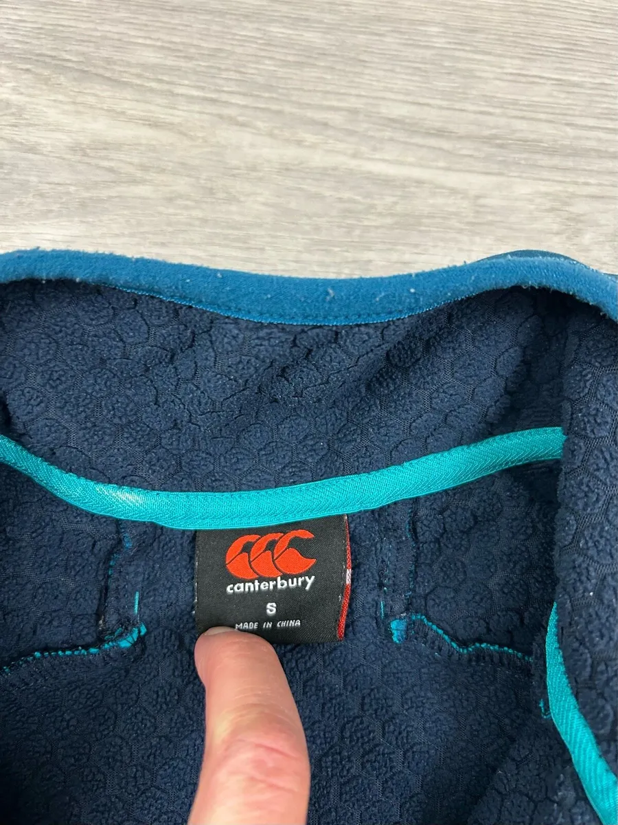 Canterbury Ireland Rugby Half Zip Jumper Mens S - Image 4