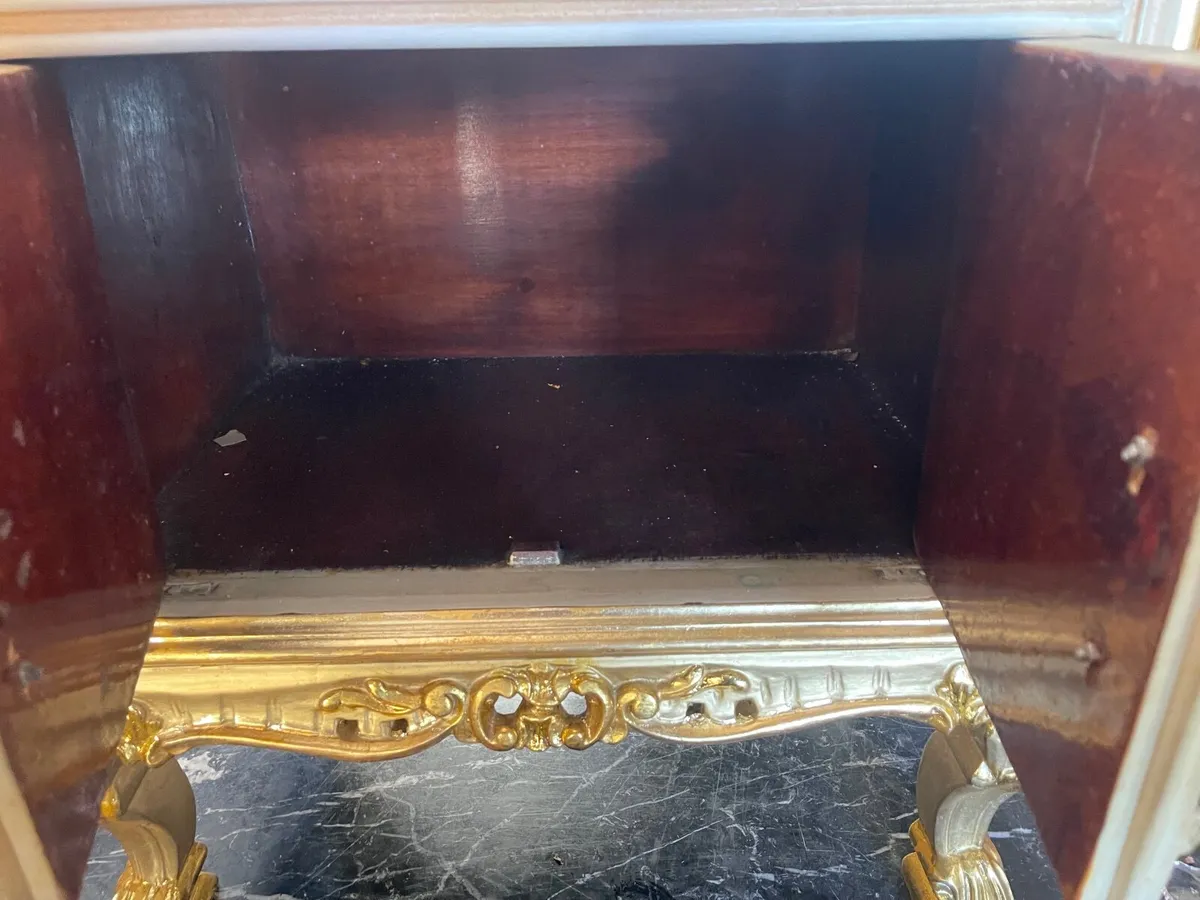 Pair of old hand painted lockers in good condition - Image 2