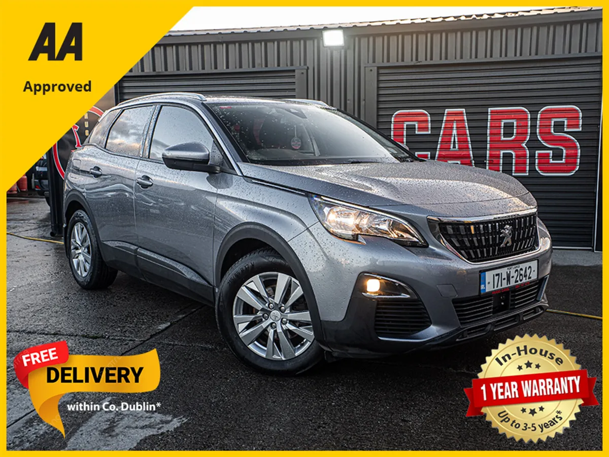 2017 Peugeot 3008 1.6d Auto/Irish car/1yr warranty - Image 1