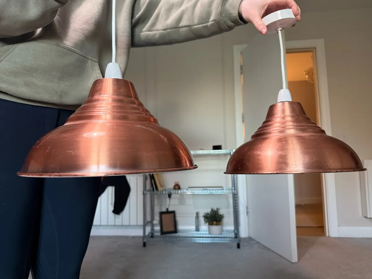 Copper Lamp Shades - Image 1