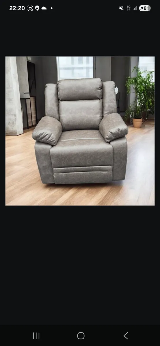Brand new real leather recliner chair reduced