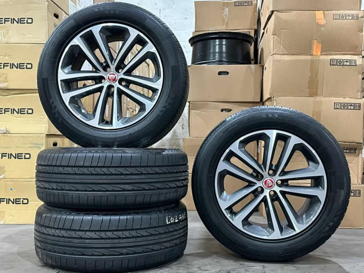 19" GENUINE JAGUAR F-PACE ALLOY WHEELS & TYRES - Image 1