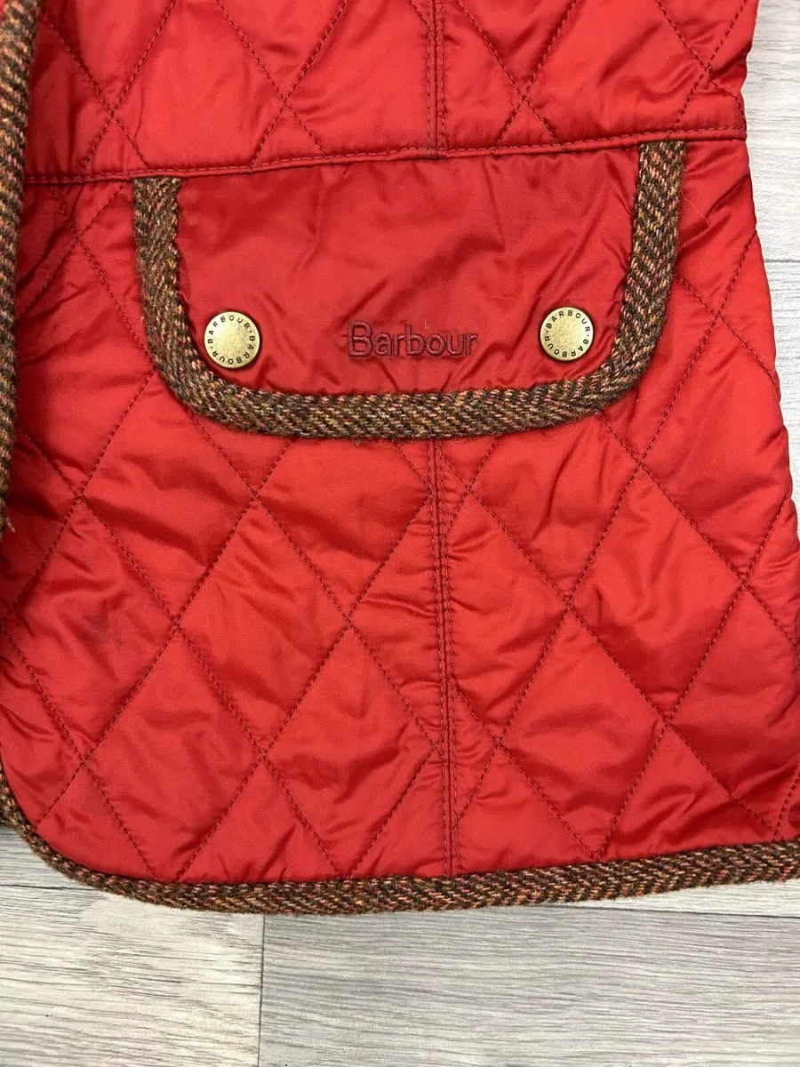 Barbour Quilted Wool Trimmed Jacket Womens 10 - Image 3