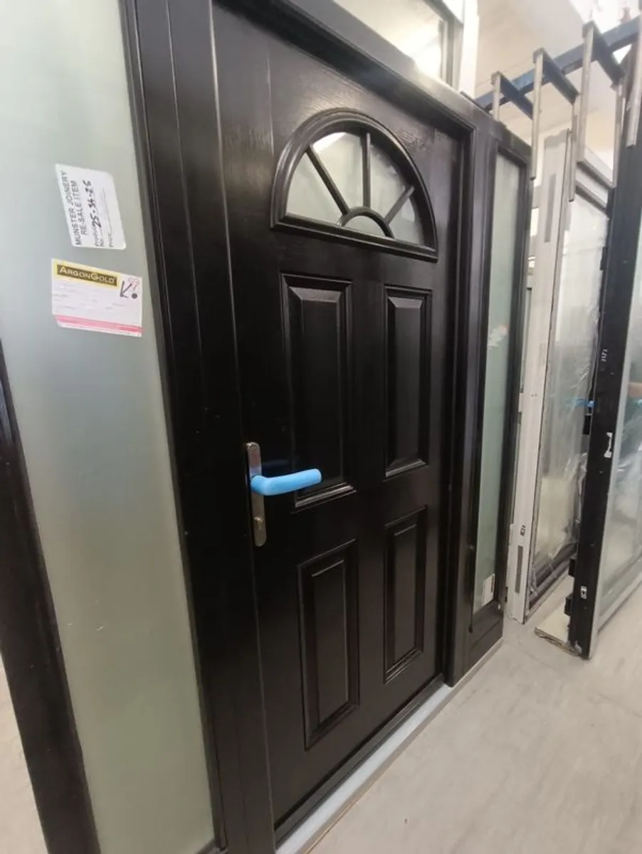 Munster Joinery black painted composite 3 piece door - Image 3