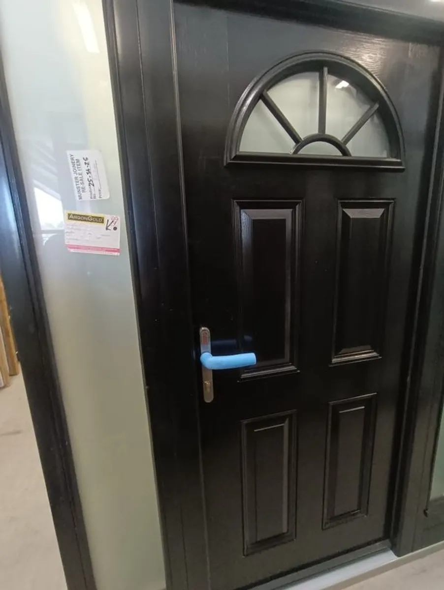 Munster Joinery black painted composite 3 piece door - Image 4