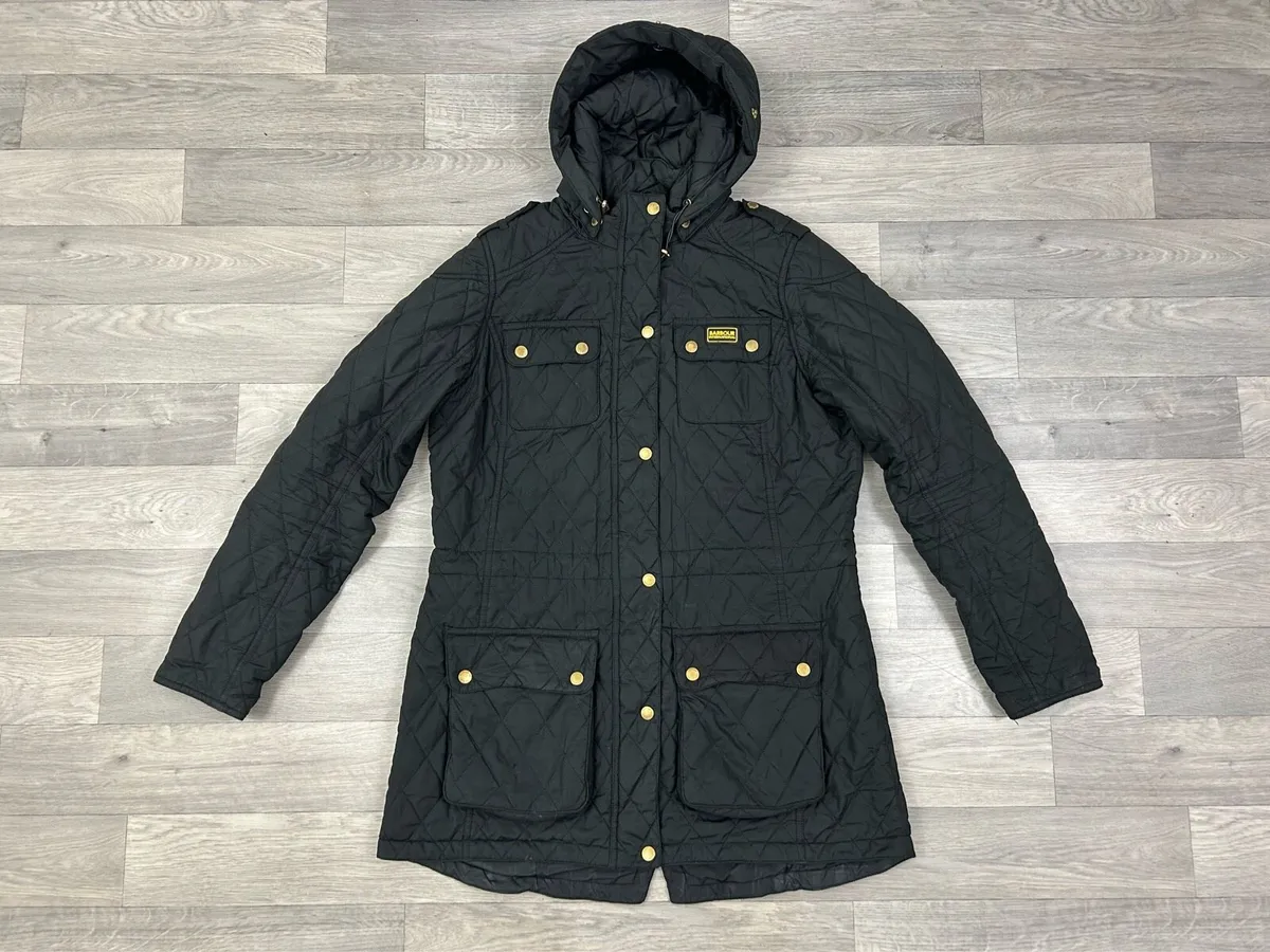Barbour International Enduro Quilt Jacket Women 14 - Image 1