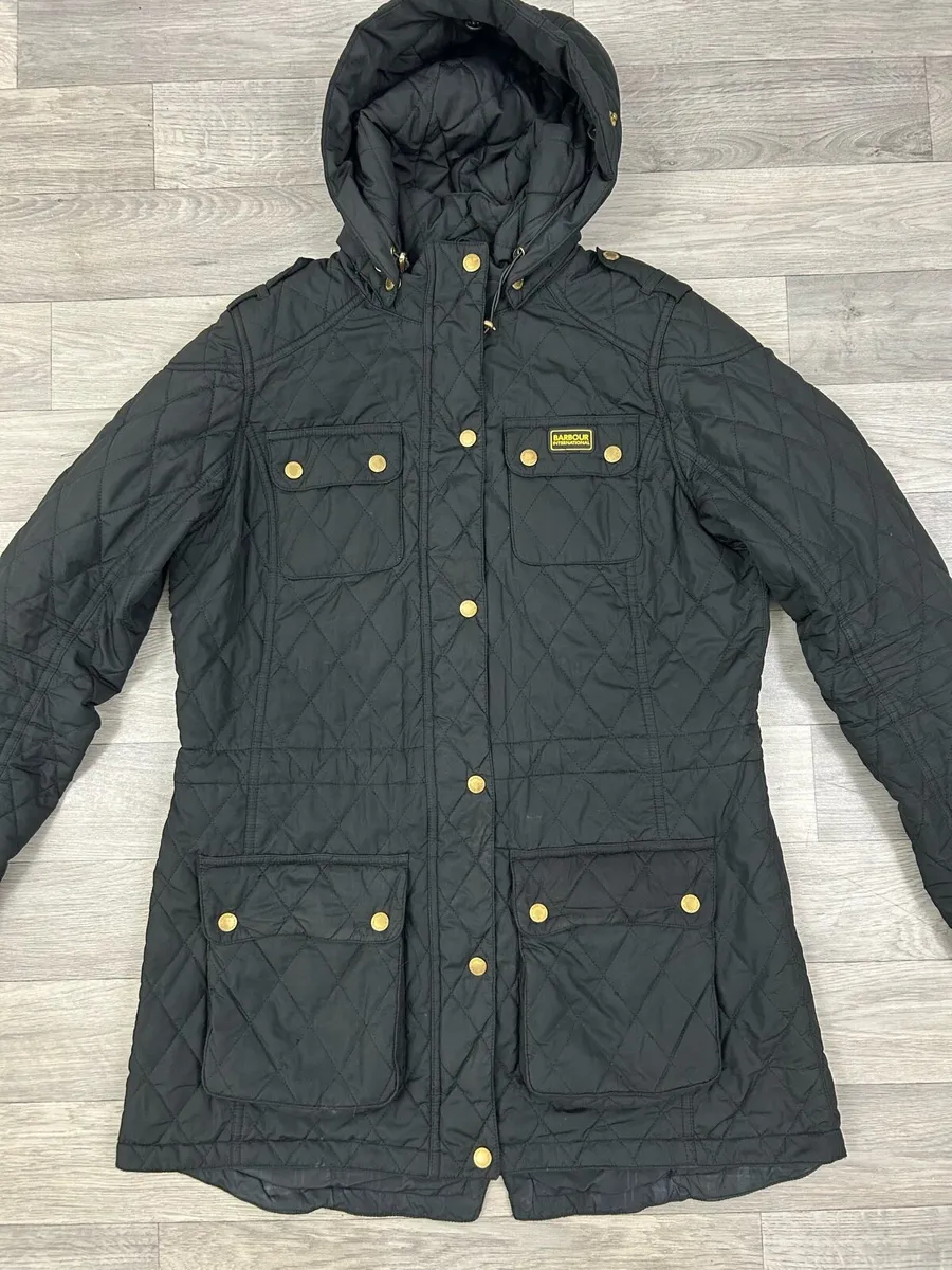Barbour International Enduro Quilt Jacket Women 14 - Image 2