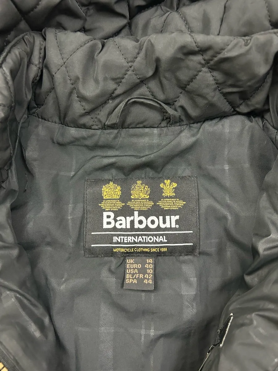 Barbour International Enduro Quilt Jacket Women 14 - Image 4