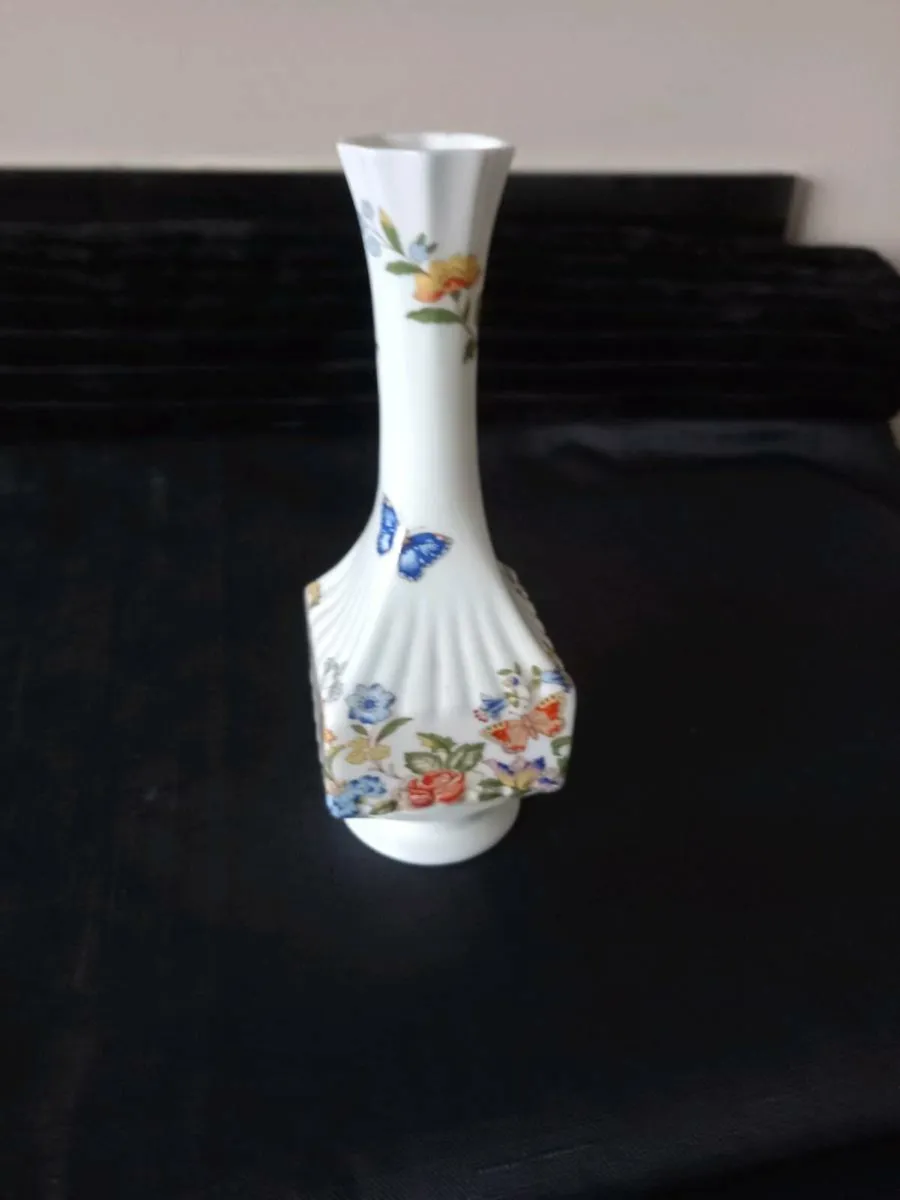 Aynsley China Narrow Neck Vase - Image 1