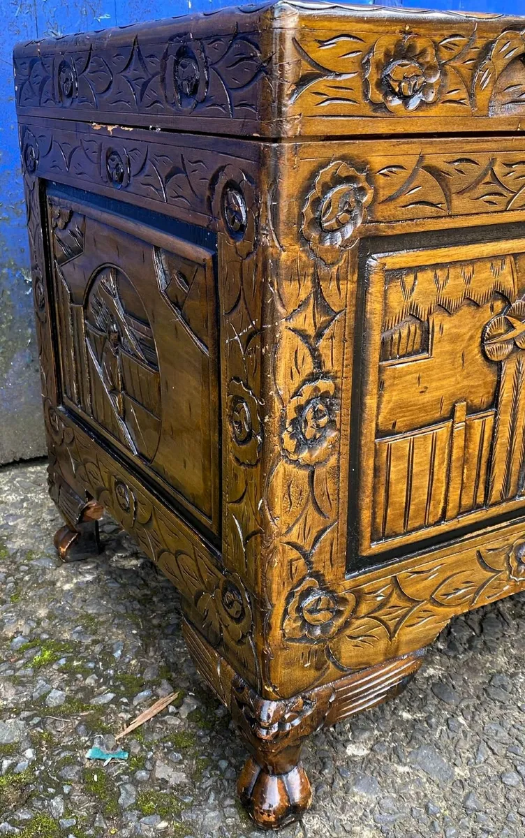 Ornate Carved Chest - Image 4