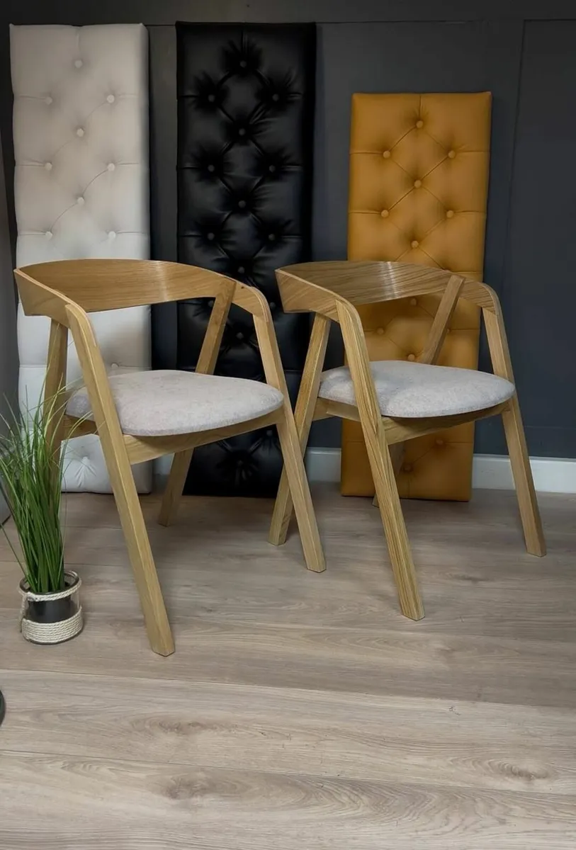 Set of 4 Helsinki Solid  Nordic Chair Beechwood - Image 2