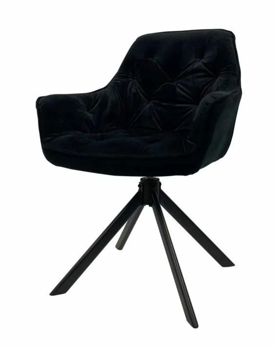 Rosa Modern Velvet Swivel Armchair with Tufting