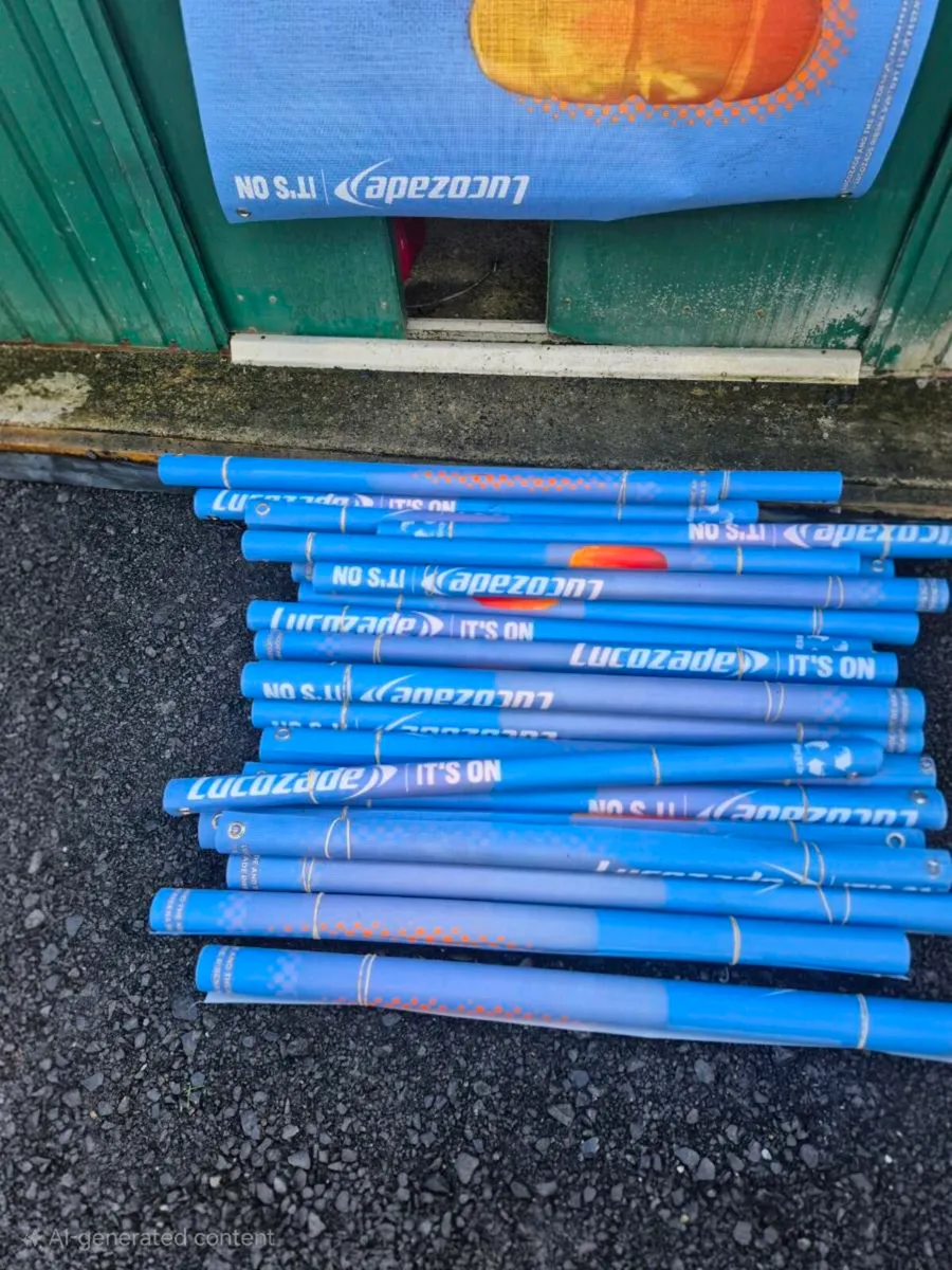 ORANGE LUCOZADE SPORT ADVERTISING POSTERS LOT OF 2 - Image 3