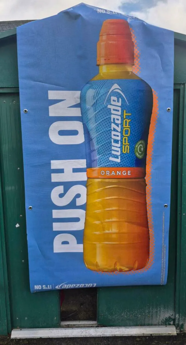 ORANGE LUCOZADE SPORT ADVERTISING POSTERS LOT OF 2 - Image 4
